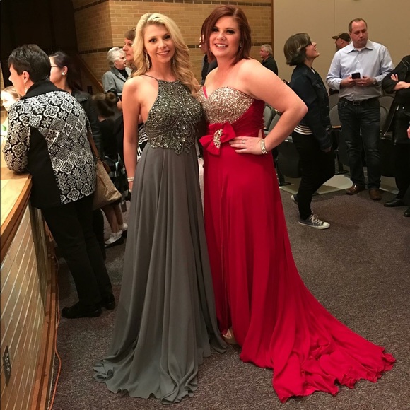 Jovani Flowy Long Prom Dress 92605 - Picture 4 of 5